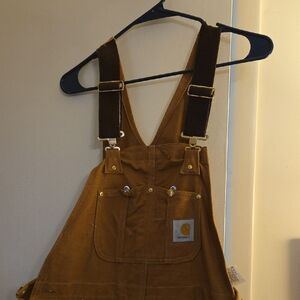 Carhartt Tan Bib Overalls 32x32
